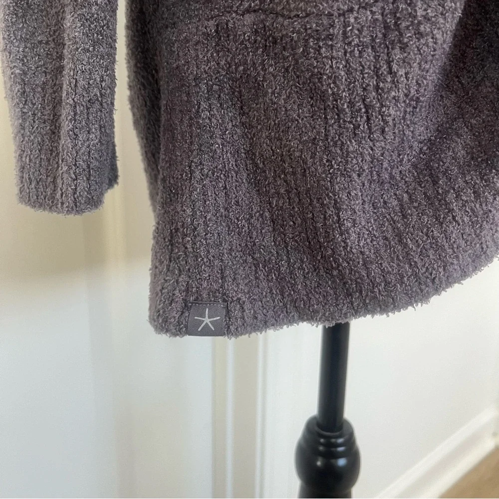 Barefoot Dreams CozyChic Lite® Circle Cardigan Sz M Purple - Picture 2 of 6